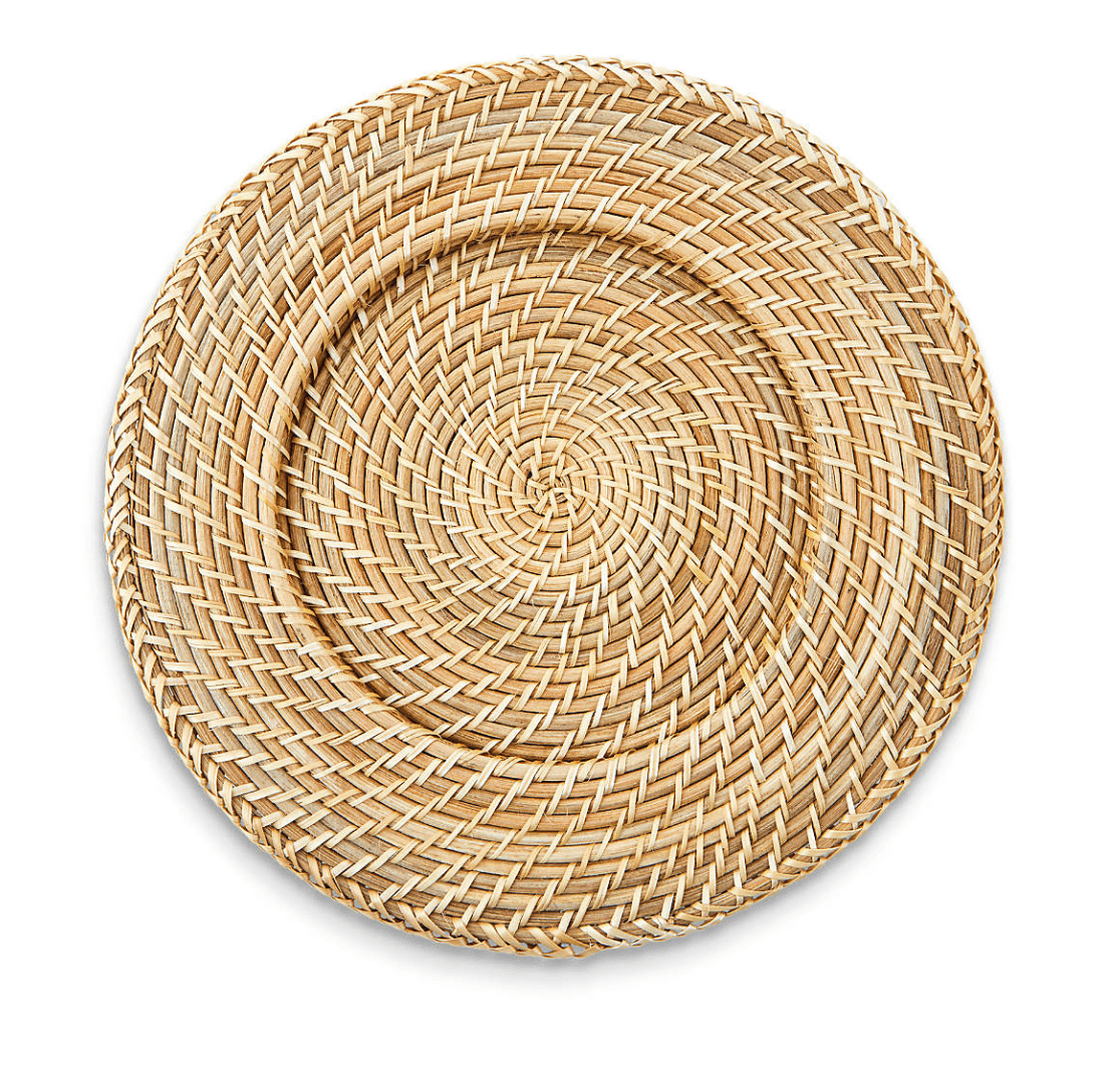 Woven Rattan Chargers